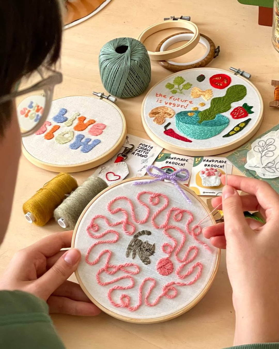 IMPARA A RICAMARE + UPCYCLING - CORSO BASE DI RICAMO MODERNO E CREATIVO