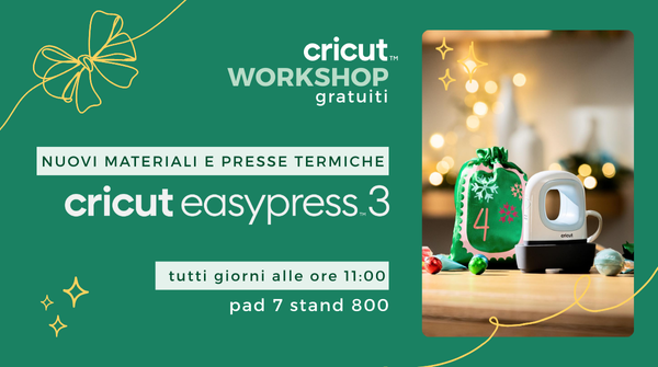 NUOVI MATERIALI CRICUT E PRESSE TERMICHE