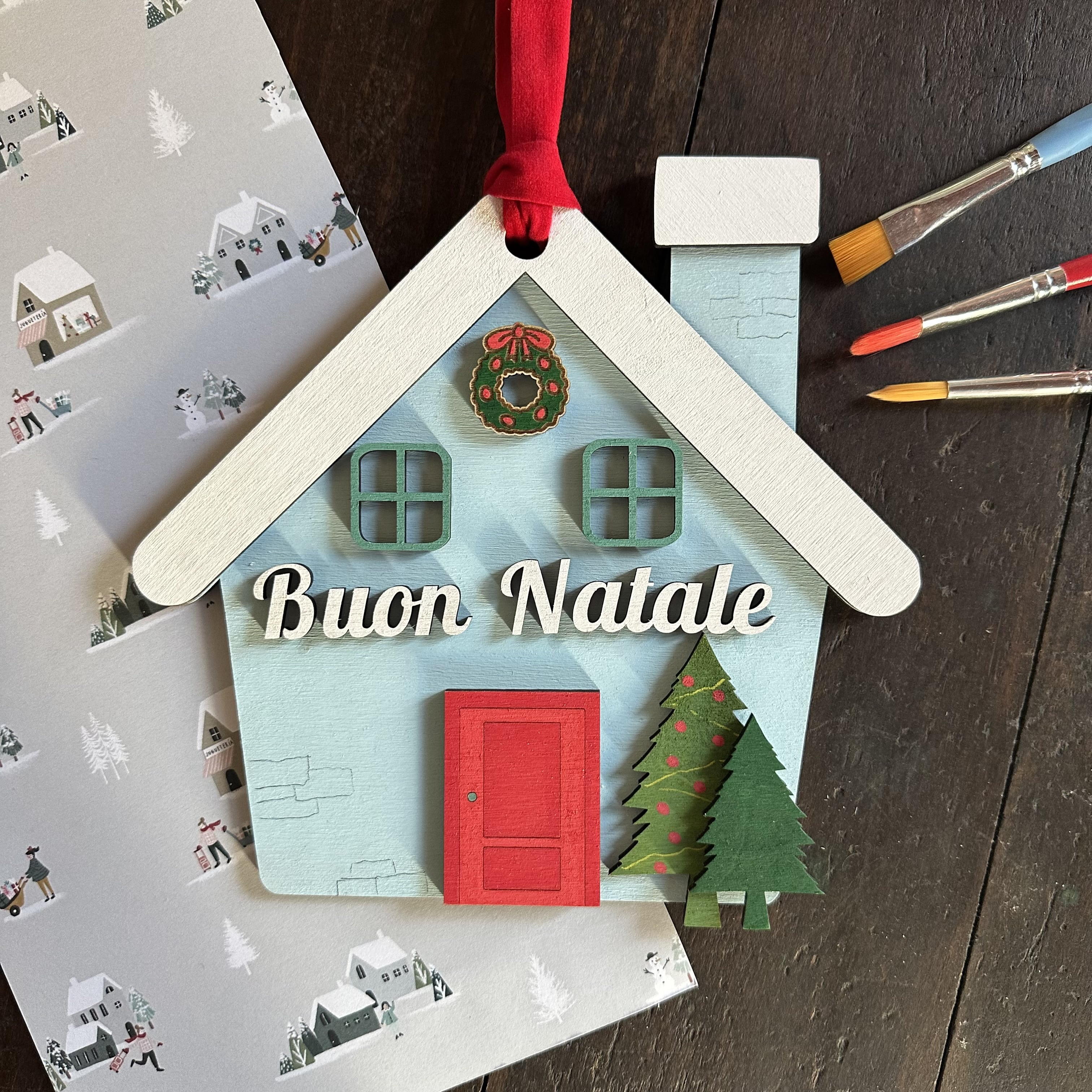 Casetta di Natale fuoriporta