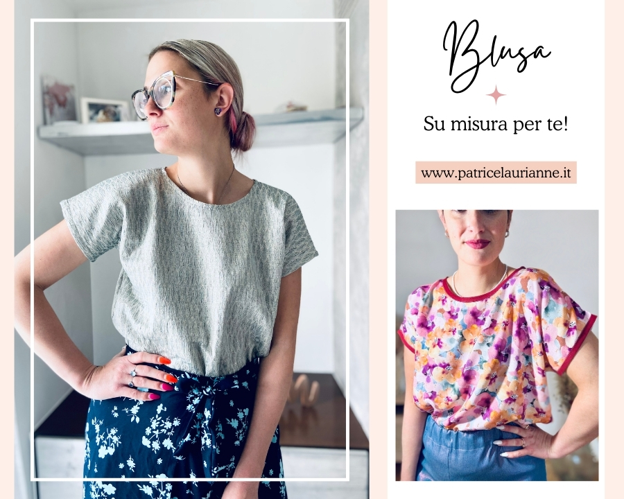 CUCIAMO INSIEME la Blusa manica corta