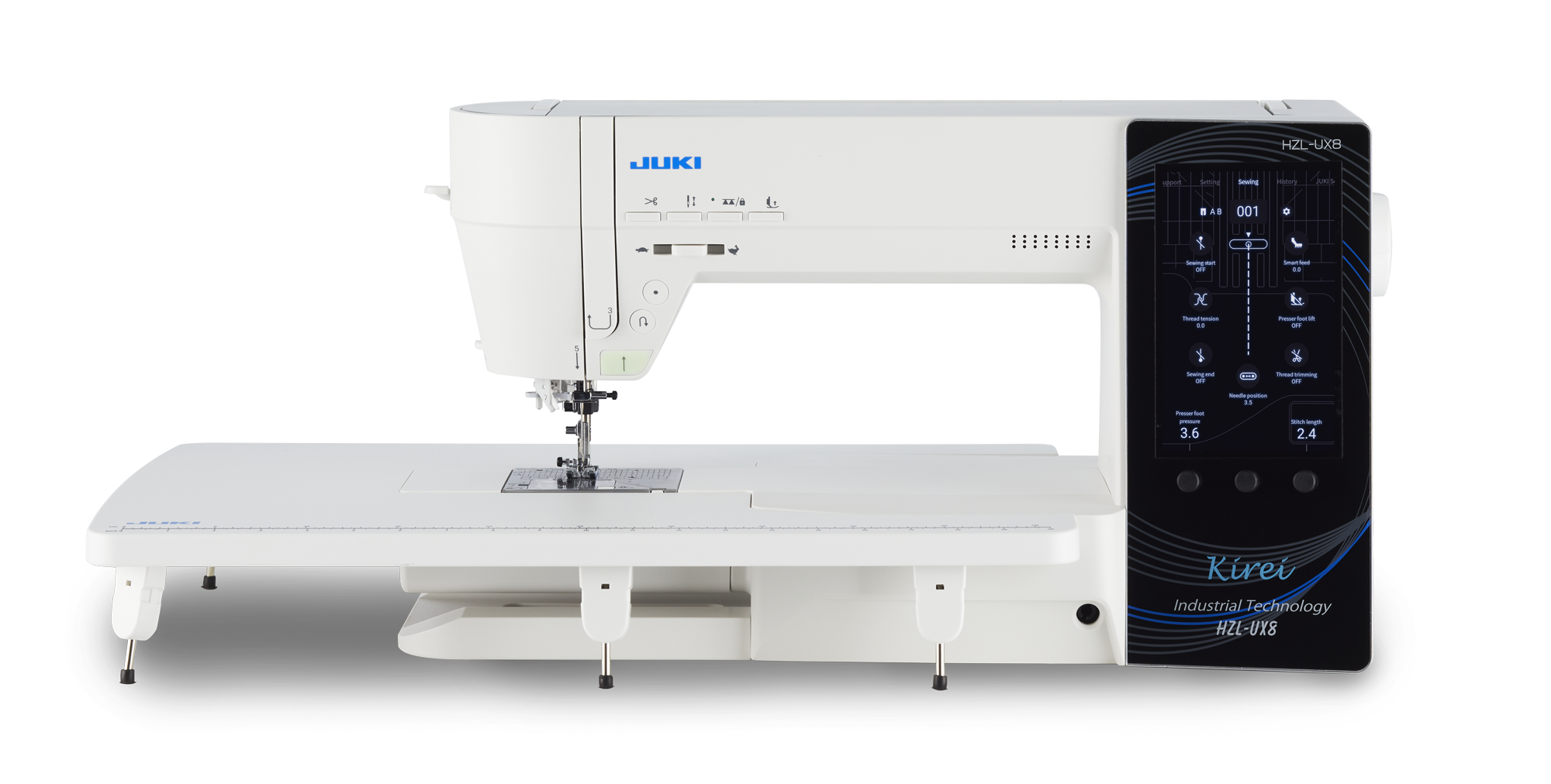 DIMOSTRAZIONE DELLA JUKI NX7, MACCHINA A BRACCIO LUNGO.
