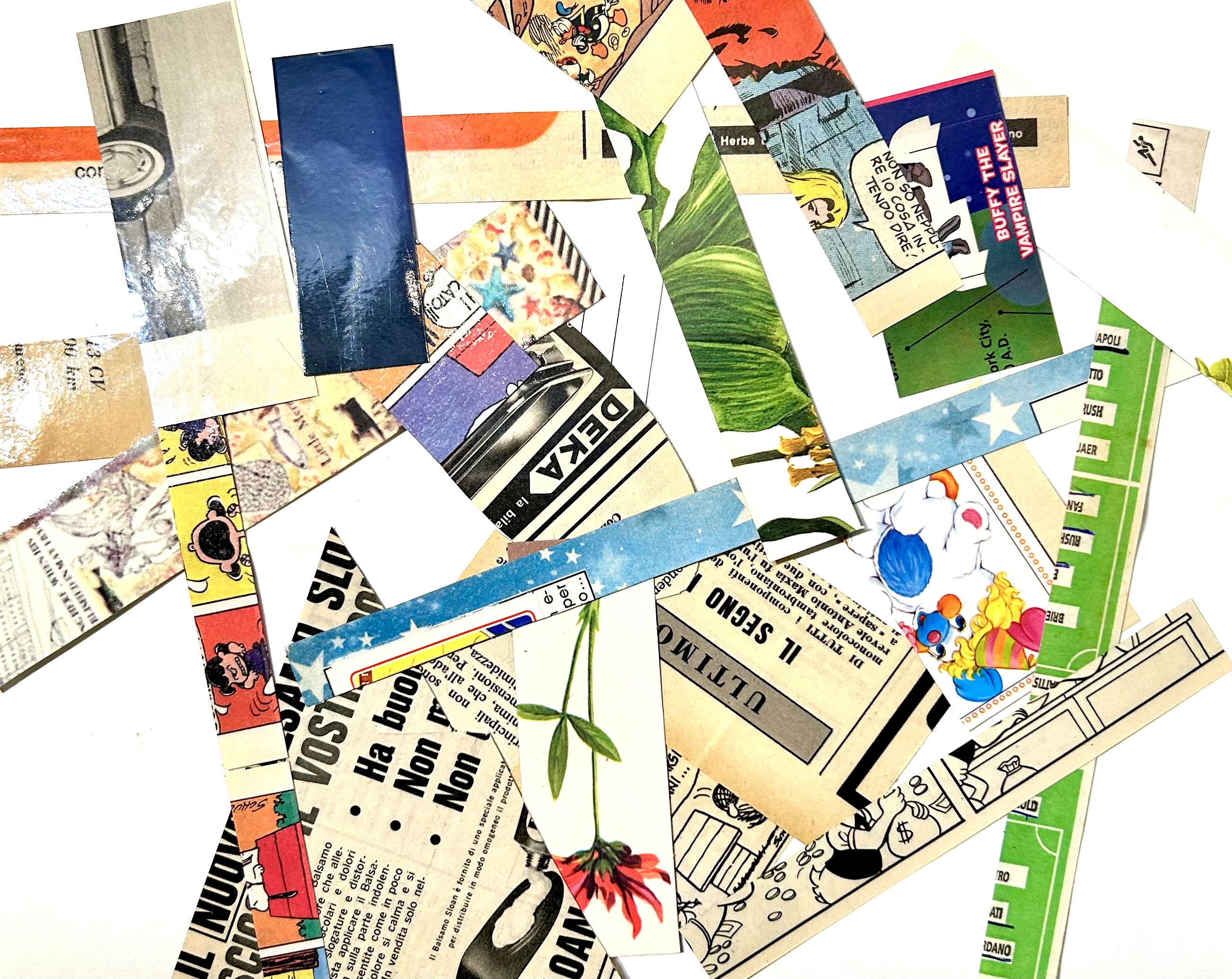 Crea il tuo collage con ritagli di carta impermeabilizzata