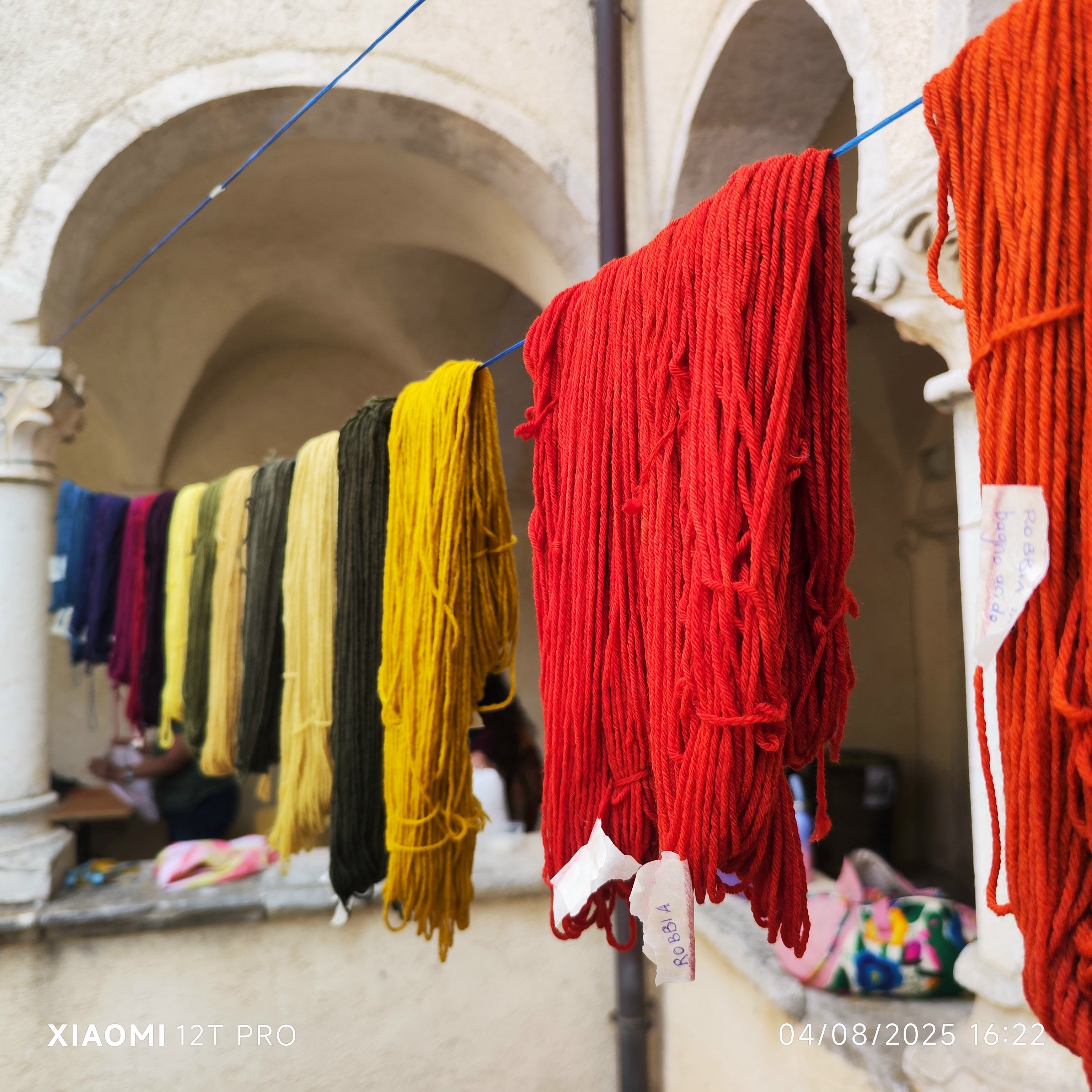 Corso di tintura della lana