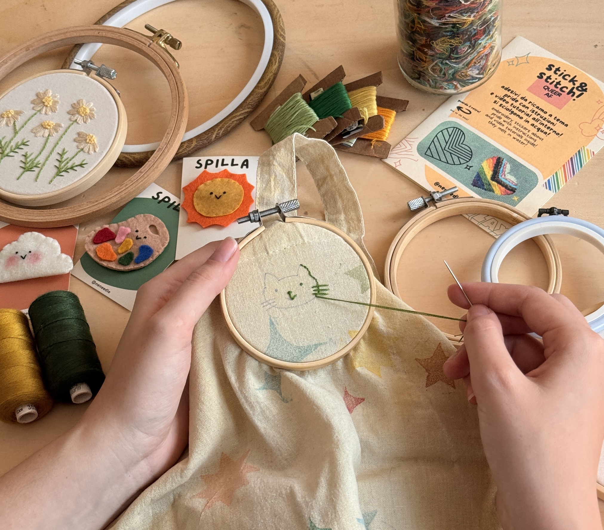 IMPARA A RICAMARE + UPCYCLING