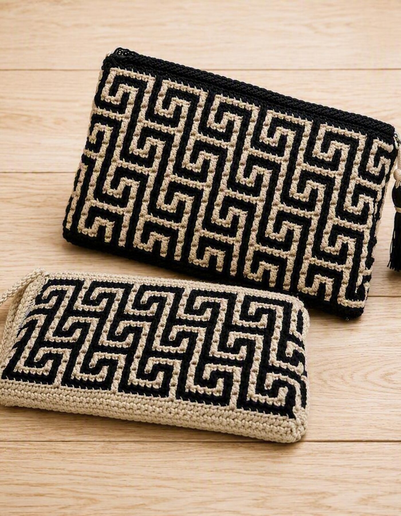 Cases and Pouches - Circular Mosaico Overlay Work