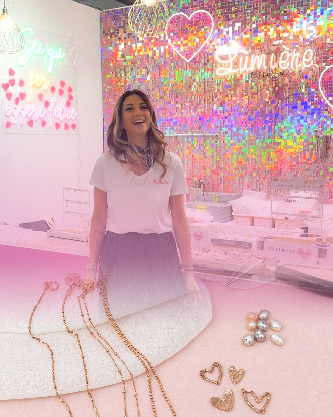 Create your own Lùmière heart necklace