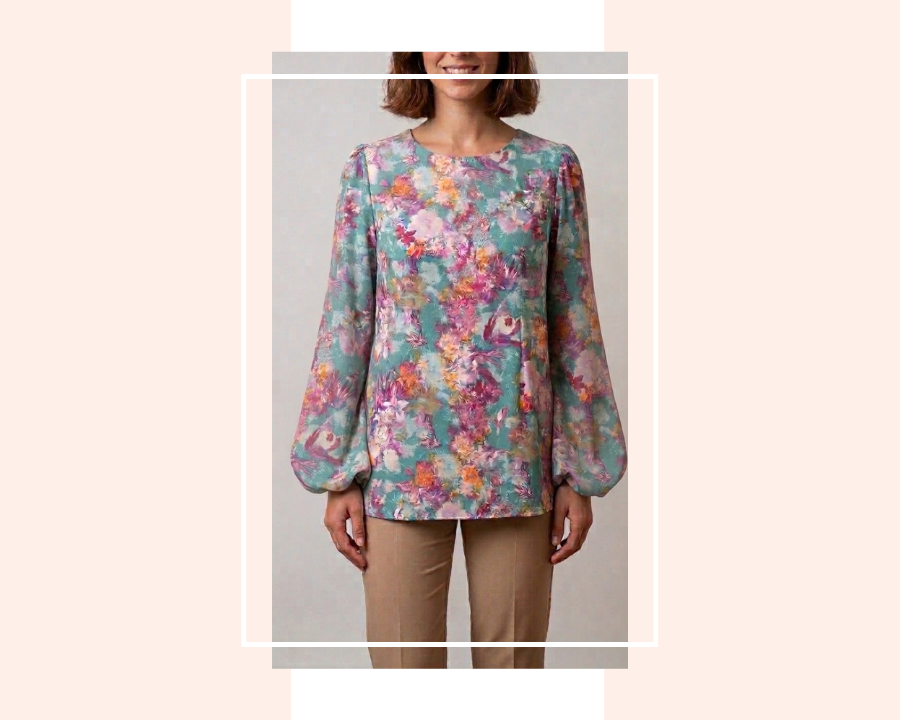 BLUSA CON MANICA A SBUFFO