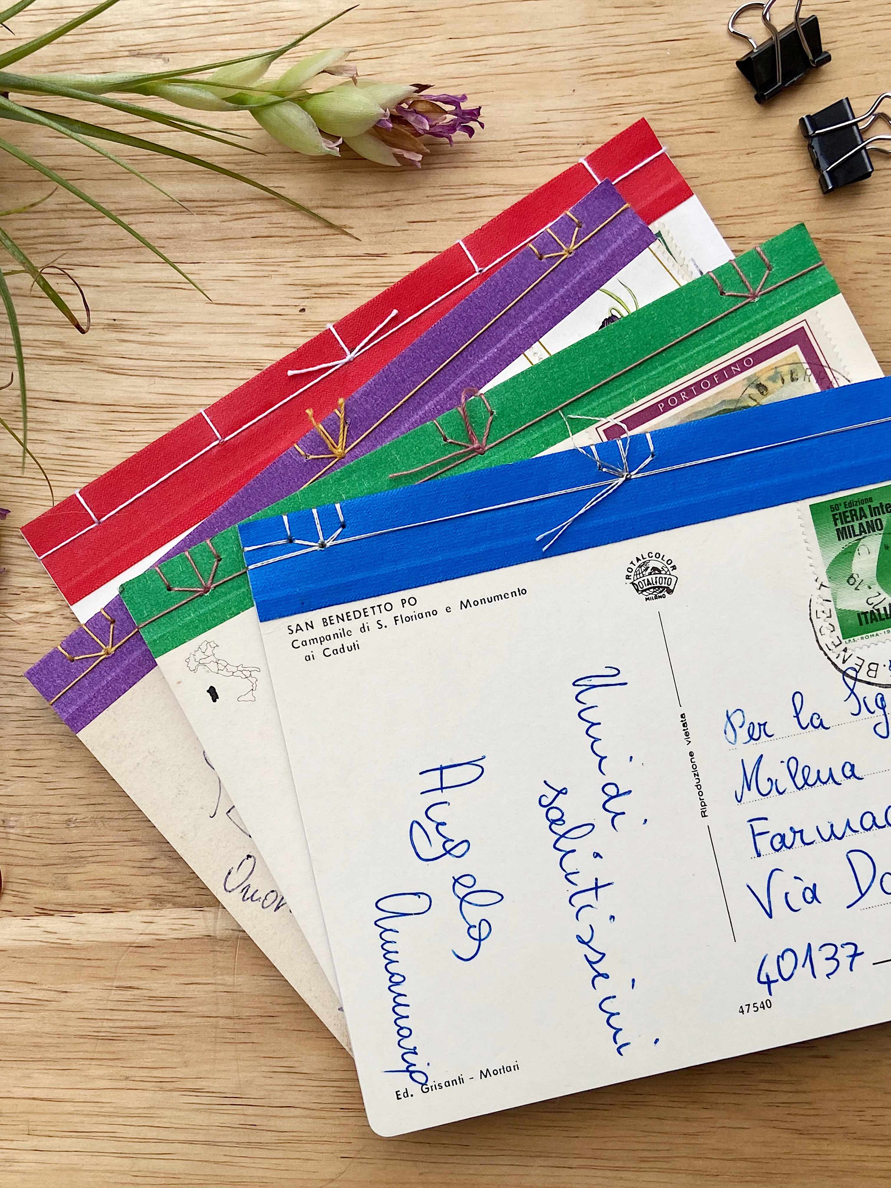 Postcards and Japanese binding!