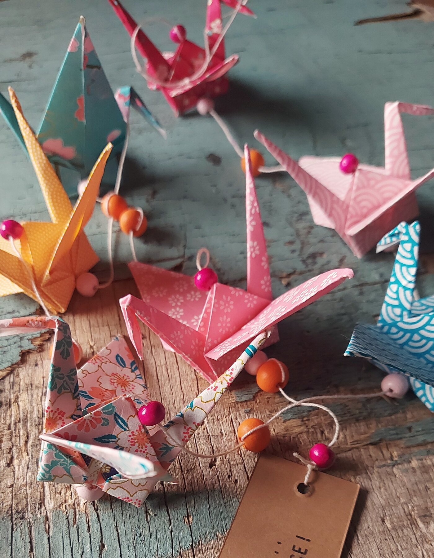 Ghirlanda origami Gru