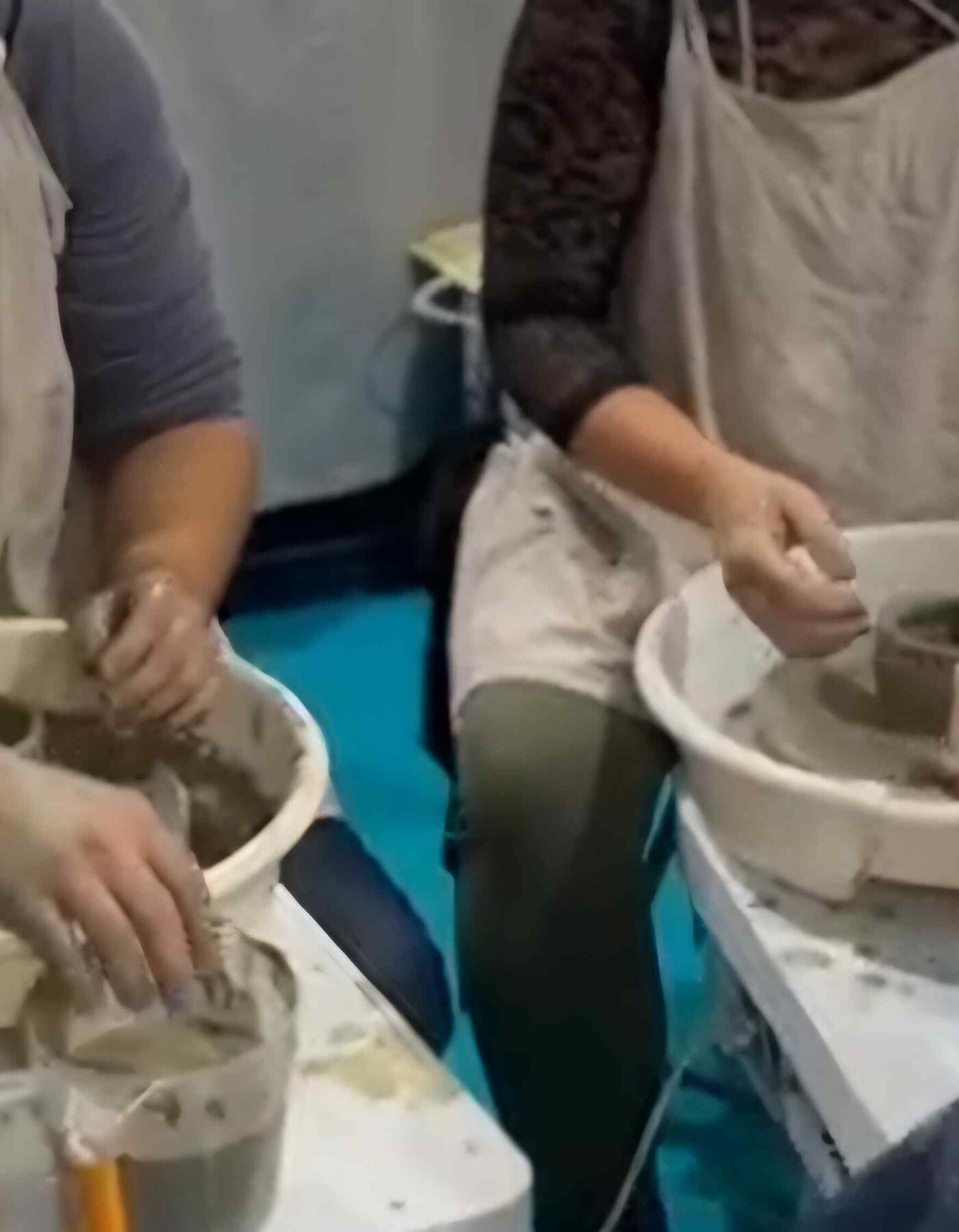 bowl or plate made with a ceramic wheel