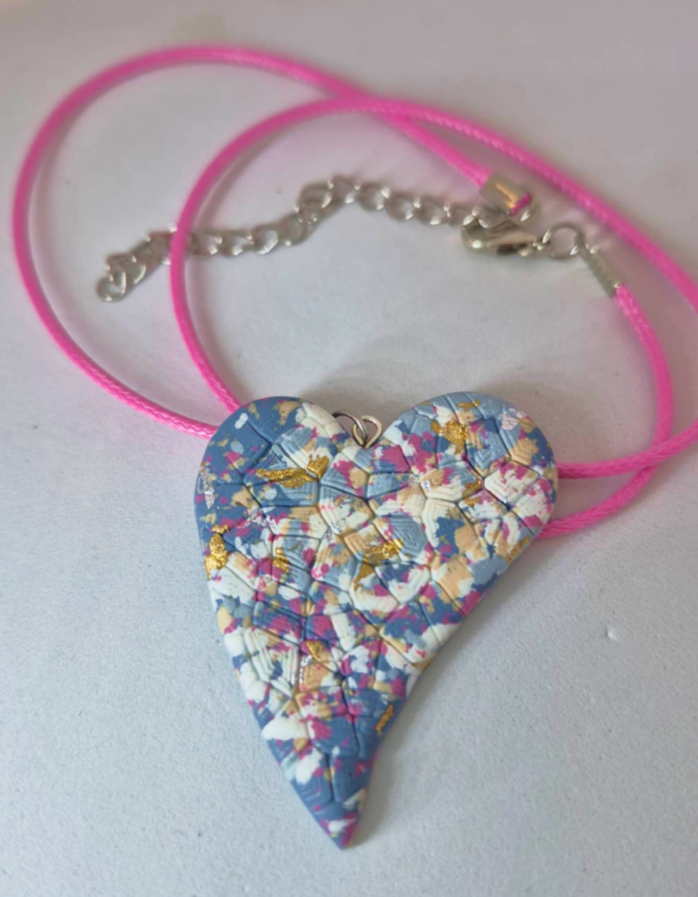 Hands in the dough - Spring heart pendant