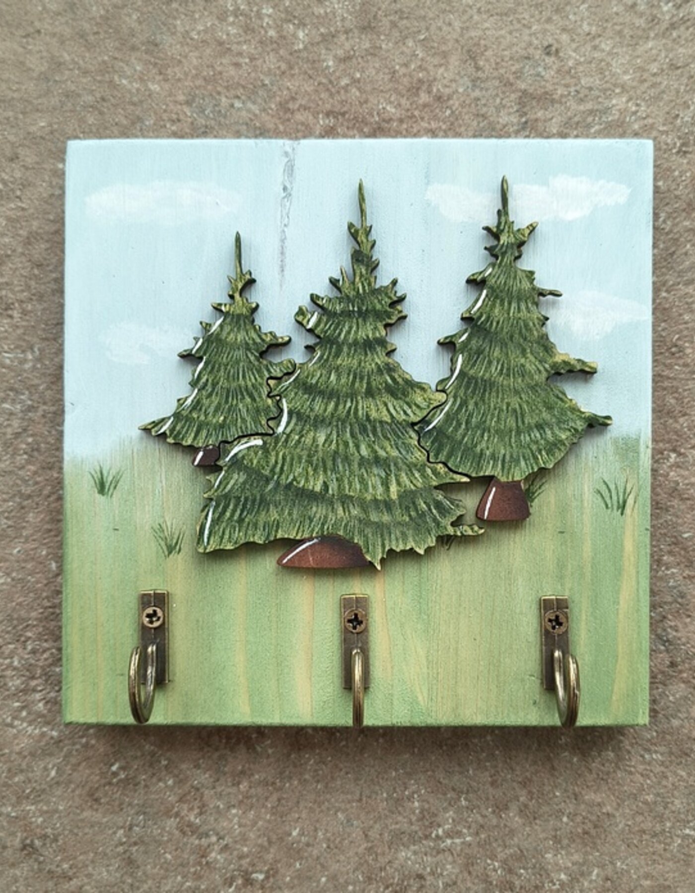 Foresta Magica - dipingi e assembla il tuo appendichiavi in legno