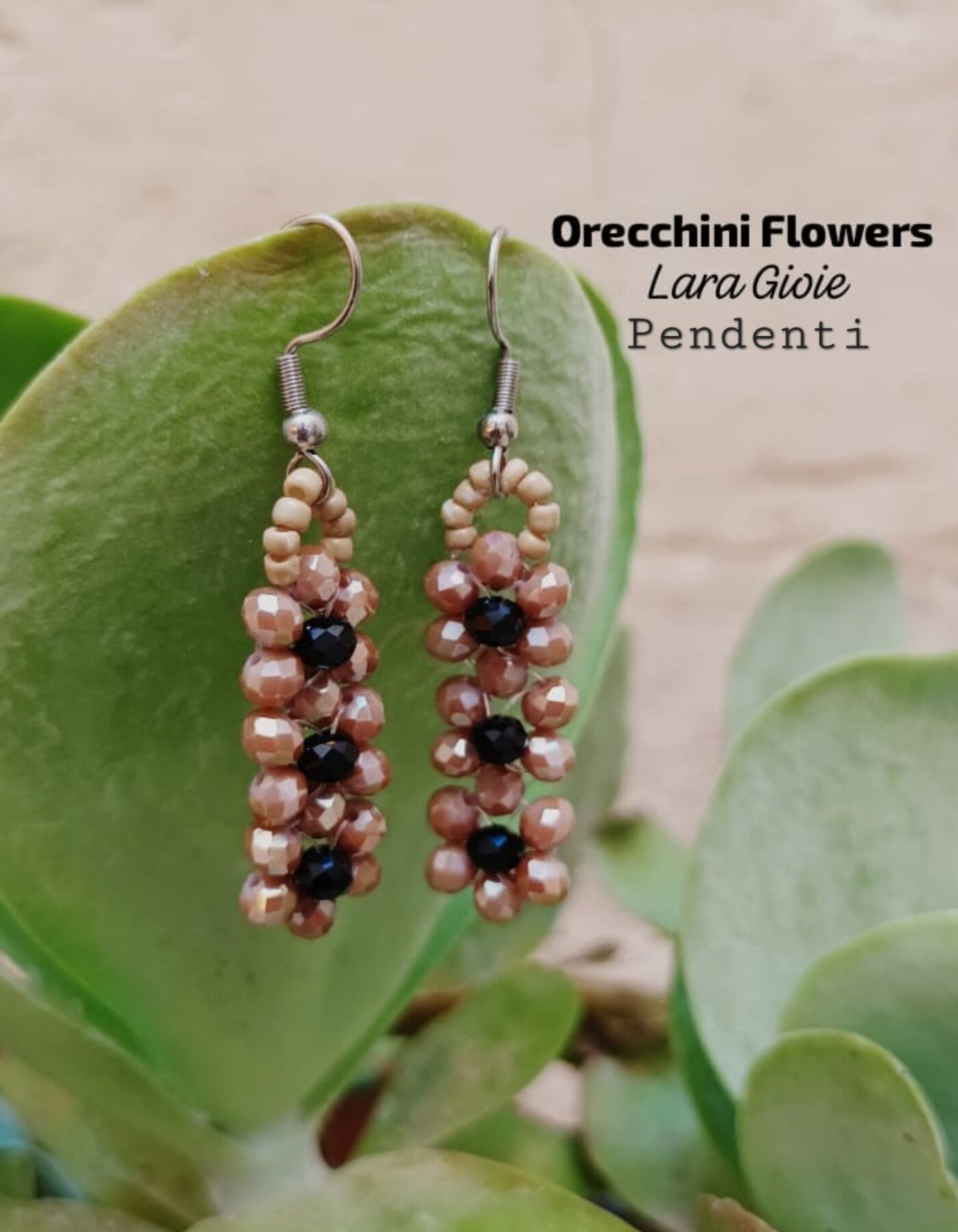ORECCHINI FLOWER PENDENTI