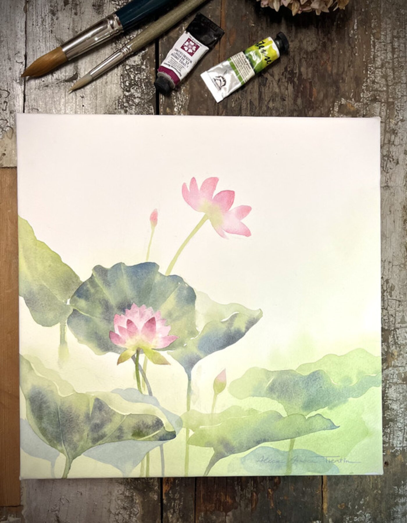 Acquerello Floreale - Il Fiore di Loto