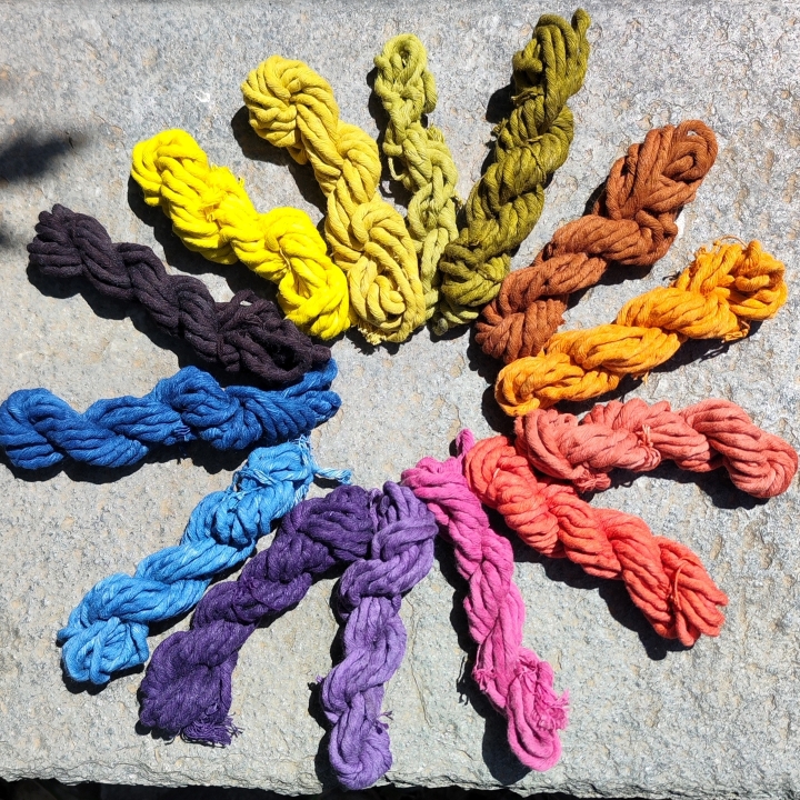 Corso di tintura del cotone, canapa, lino: impariamo a tingere le fibre vegetali con le piante tintorie!