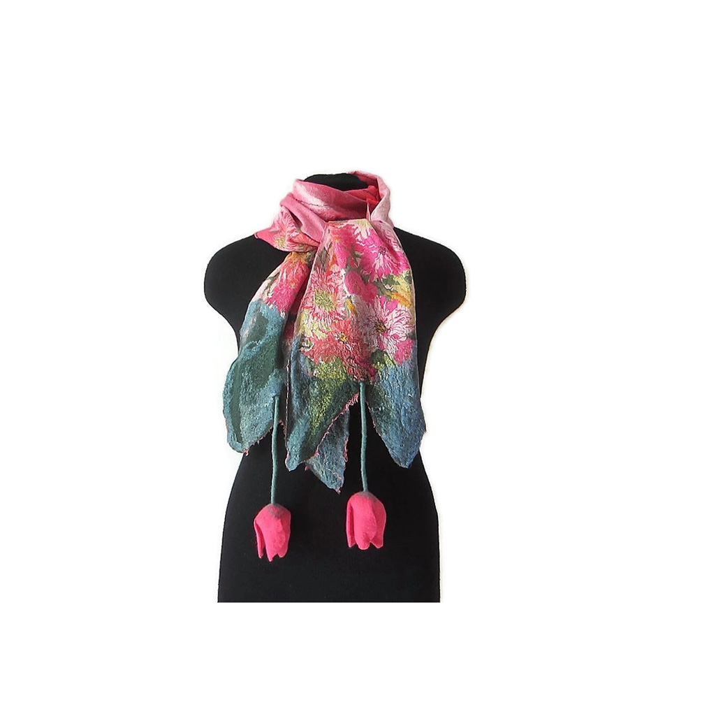 Sciarpa con Tulipani