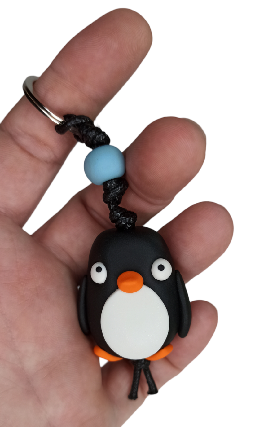 Pinguino in argilla polimerica