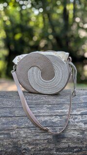Handbag made from sewing cords