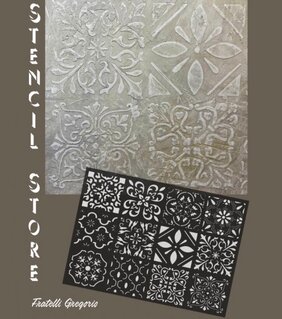 Stencil cementine