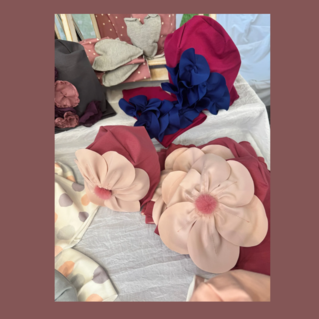 Cuffie fiori