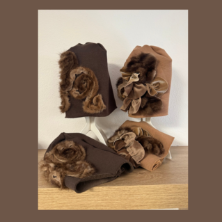 Cuffia donna petali