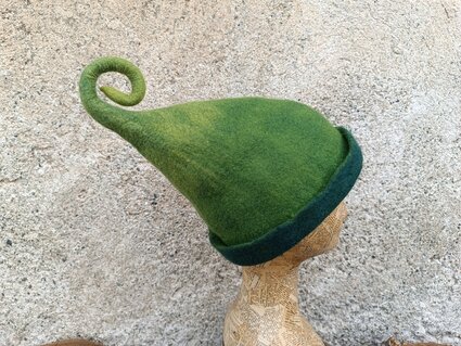 Cappello verde da elfo