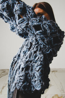 CARDIGAN GRIGIO AZZURRO