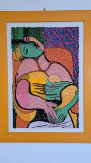 Donna che dorme quilling