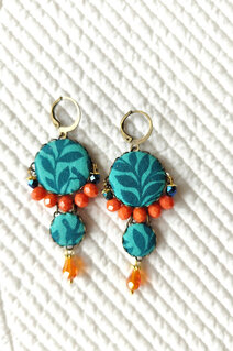 Fabric earrings
