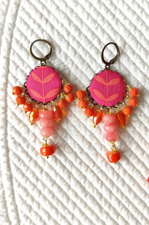 Fabric earrings