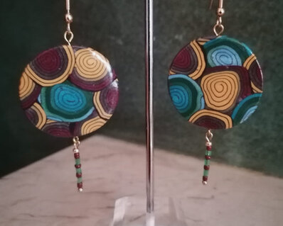 Swirl earrings