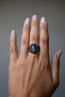 Anello in pizzo macrame