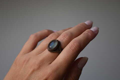 Anello in pizzo macrame
